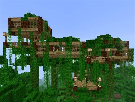 My Jungle Treehouse Cool Minecraft Houses Minecraft Treehouses