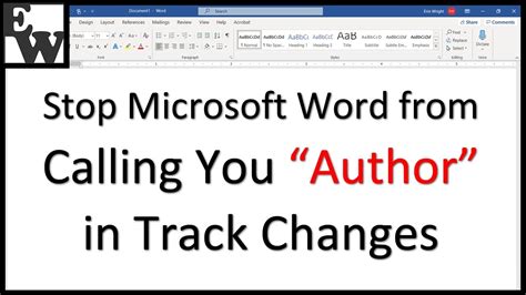 How To Change Author Name In Word 365