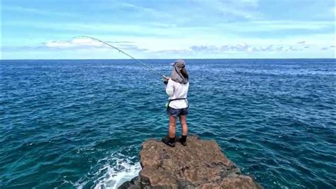 Whipping The Big Island Of Hawaii Fishing The Cliffs Of Milolii