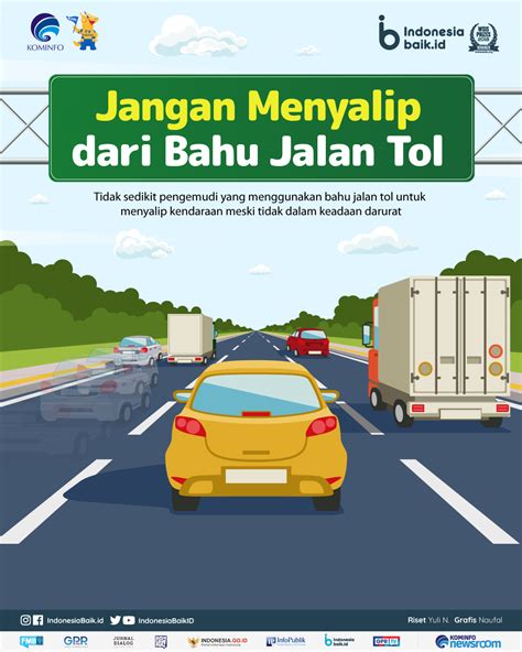 Jangan Menyalip Dari Bahu Jalan Tol Indonesia Baik