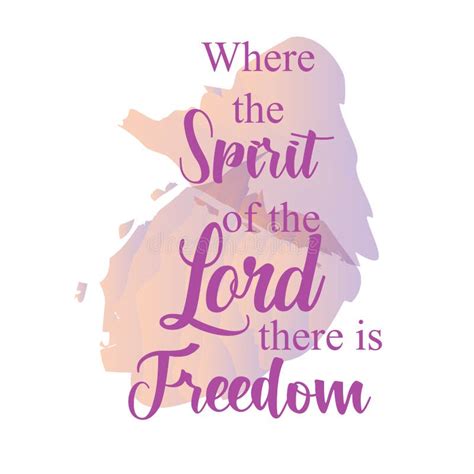 Holy Spirit Quote Walk By The Spirit Stock Vector Illustration Of