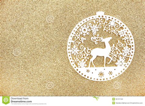 Elegant Gold Christmas Background With White Christmas