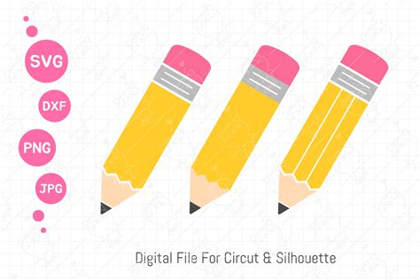 Pencil Svg Yellow Pencil Png Back To School 1368731