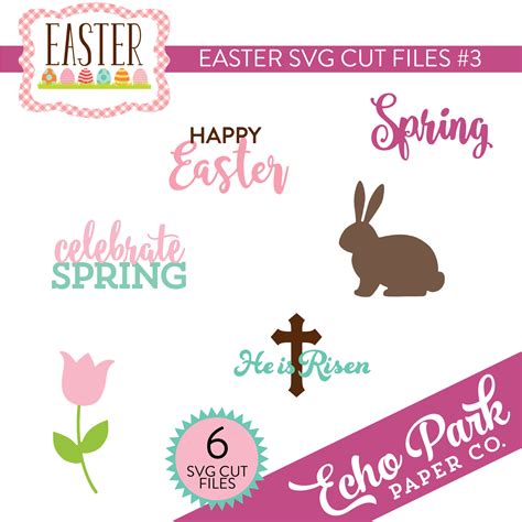 Easter SVG Cut Files #3 - Snap Click Supply Co.