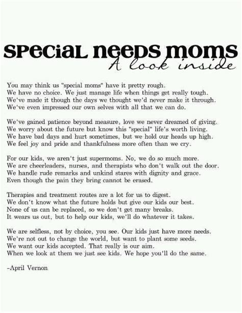 A Poem About Moms Of Special Needs Kids Special Needs Mom Special