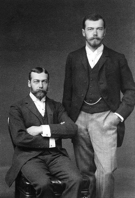 George V Left With His Cousin Nicholas Ii Of Russia Queen Victoria