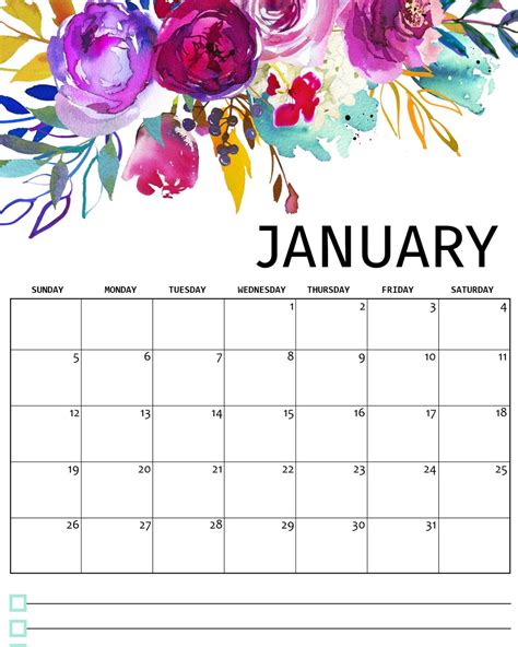 Pick Pretty January 2020 Calendar Printable Calendar Printables Free