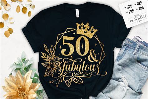 50 And Fabulous Svg 50th Birthday Svg 50th Svg Birthday Etsy