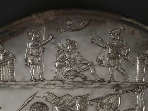 Plate With The Battle Of David And Goliath Byzantine The