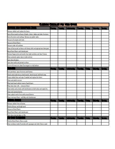 14 Office Cleaning Checklist Templates In Pdf Doc