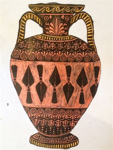 How To Make A Scratch Art Greek Vase Greece Art Ancient Greek Art