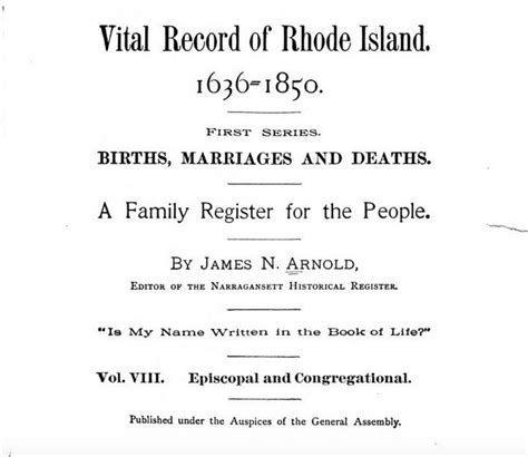 Olive Tree Genealogy Blog Vital Records Of Rhode Island 1636 1850 Online