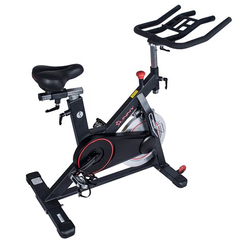 Sunny Health And Fitness Magnetic Belt Drive Indoor Cycling Bike With 44