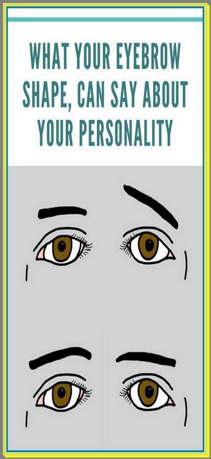 What Your Eyebrow Shape Can Say About Your Personality Eyebrow Shape
