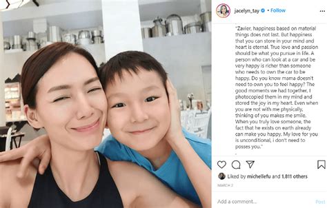 Jacelyn Tay Gives Advice To Her Son And Heres Why It Is Priceless