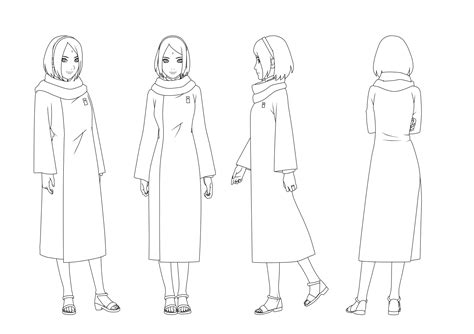 Sakura Haruno 32 Outfit 2 Outlines By Sunakisabakuno On Deviantart