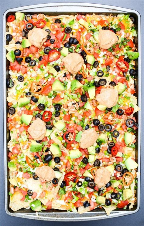 Layer Sheet Pan Nachos The Every Kitchen Recipe Nachos Spicy