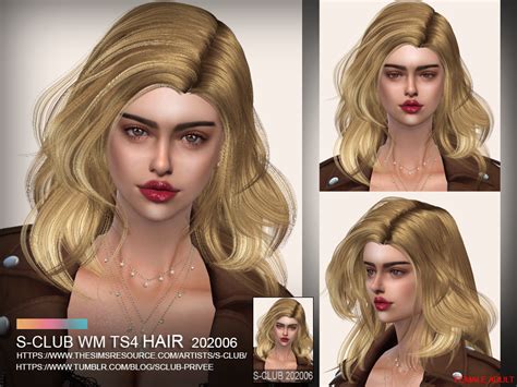 The Sims Resource S Club Ts4 Wm Hair 202006 Update12082020