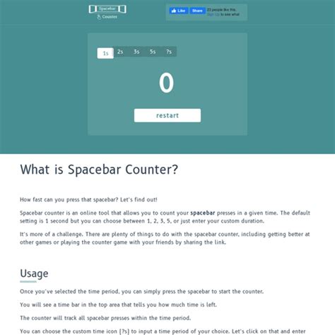 Spacebar Counter How Fast Can You Press That Spacebar Pearltrees