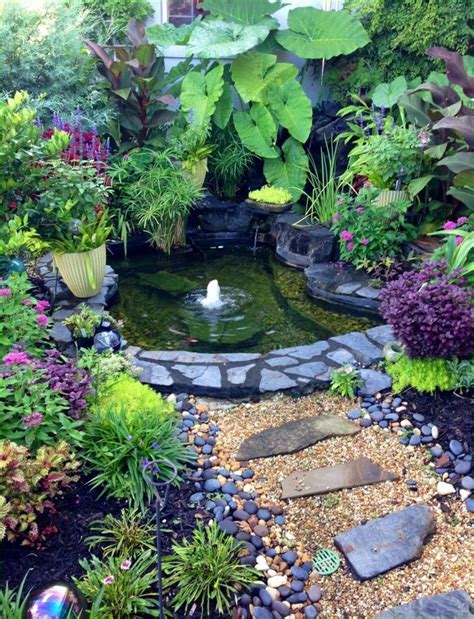 Next you need to know the flow rate of the stream. Small Backyard Pond with Lawn | Ponds backyard, Small backyard ponds, Water features in the garden