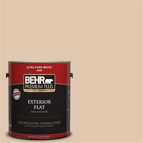 Behr Premium Plus 1 Gal N260 2 Almond Latte Flat Exterior Paint