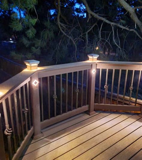 7 Top Deck Rail Lighting Ideas Brighten Your Deck Railing Dekor