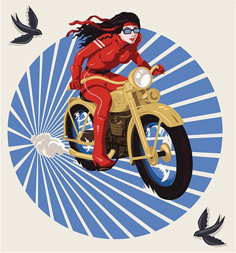 Royalty Free Woman Motorcycle Clip Art Vector Images And Illustrations