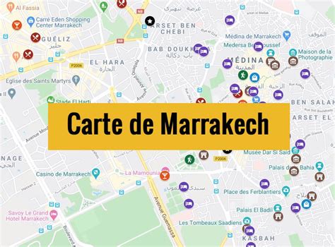 Carte De Marrakech Maroc Plan Détaillé Gratuit Et En Français à