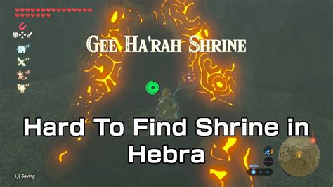 Gee Harrah Shrine Hard To Find Shrine In Hebra Zelda Breath Of The