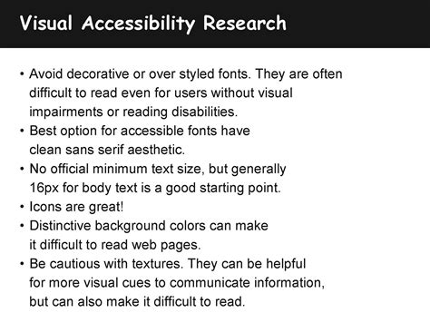 Visual Accessibility On Behance