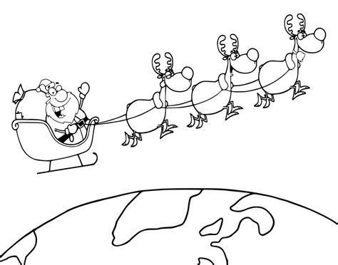 Search through 623,989 free printable colorings at getcolorings. Santa Claus Sleigh Drawing at GetDrawings | Free download