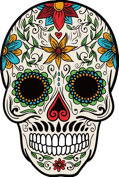 Cuisine Mexican Skull Mexico Color Calavera La Mexican Skull Art