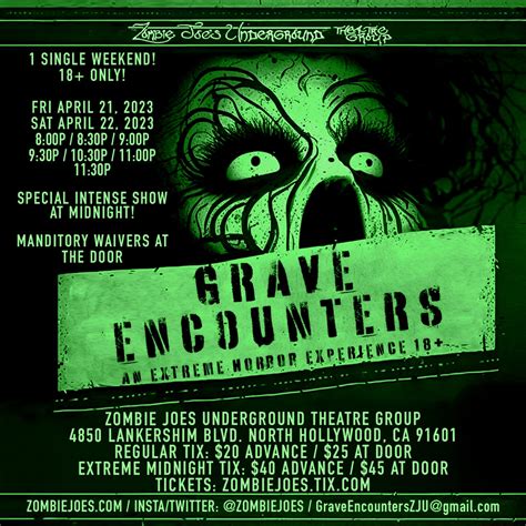 GRAVE ENCOUNTERS: An Extreme Horror Experience - NoHo Arts District