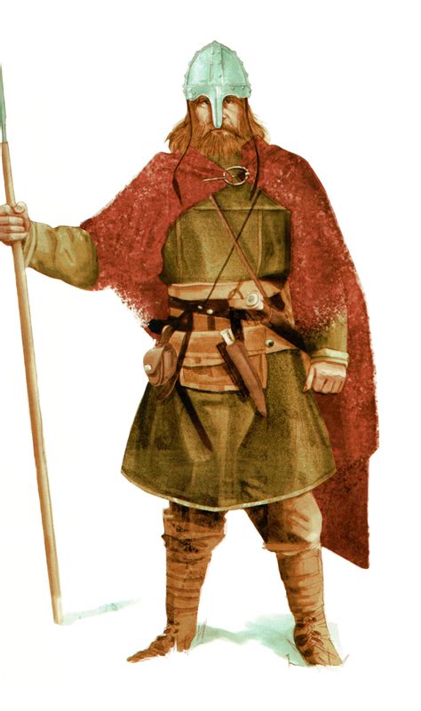 Anglo Saxon Warrior 7th Century Викинги Иллюстрации воинов Англосаксы