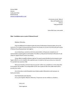 exemple de cv hotesse d'accueil standardiste