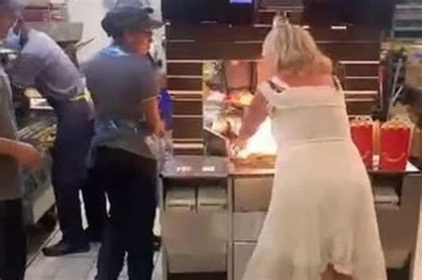 Woman Storms Mcdonald S Kitchen And Crams Big Macs Down Her Bra As