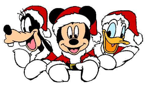 Mickey Donald Goofy Christmas Clip Art Library