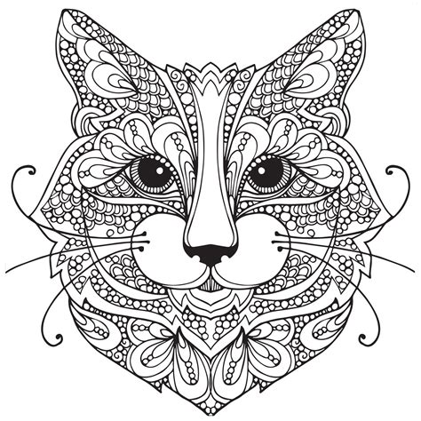 Each coloring page also includes a print of the original work by kinkade so you can see where the line work comes from. Cats coloring pages in 2020 | Cat coloring page, Cat ...