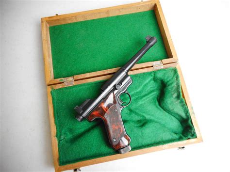 Crosman Mki Target Pistol With Wooden Case
