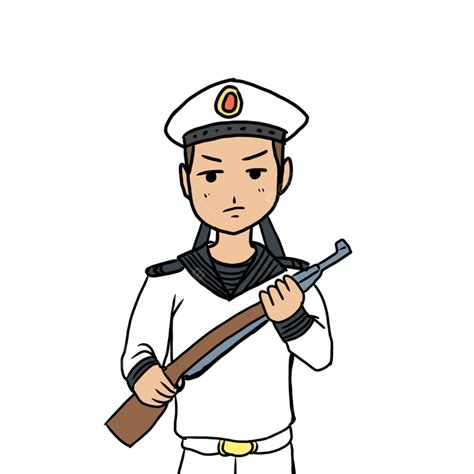 Armada Con Pistola Png Dibujos Marina El Hombre Soldado Png Imagen