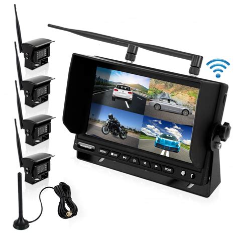 Pyle Plcmtr83qir Wireless Vehicle Back Up Camera And Monitor Dvr Kit