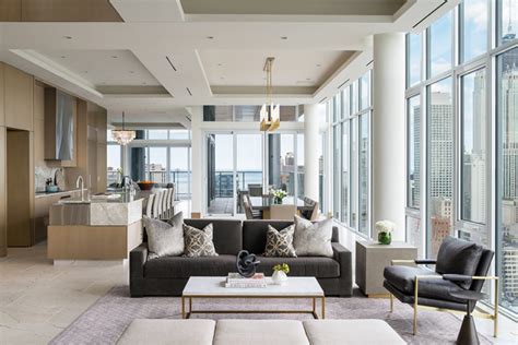 Private Residence Penthouse Chicago Illinois Kreel Creative Design