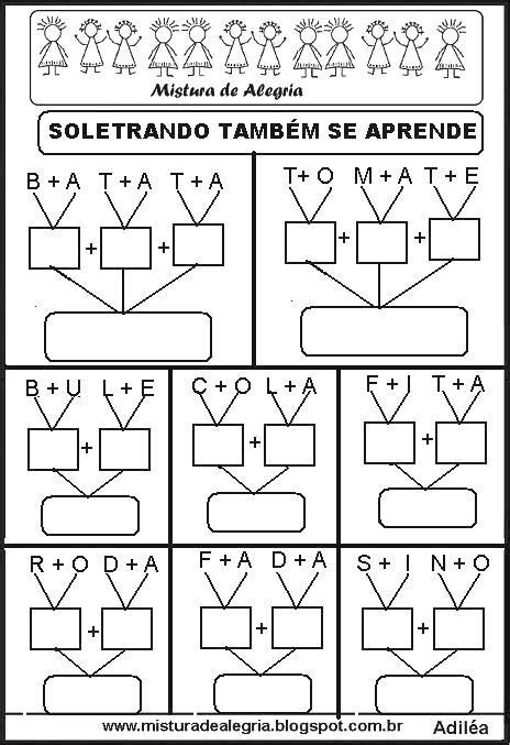 Soletrando E Aprendendo Lendo Escrevendo Alfabetizacao Imprimir Portuguese