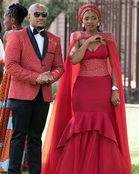 Latest Shweshwe Wedding Dresses In South Africa African Traditional Wedding Dress Couples