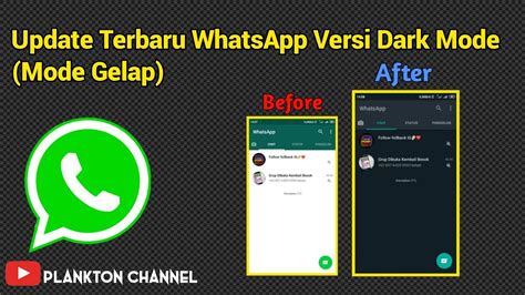 Update Terbaru WhatsApp Tema Gelap Terbaru 2020 YouTube