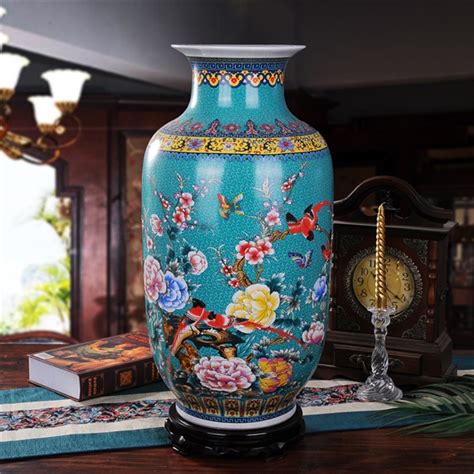 Luxury Jingdezhen Antique Porcelain Enamel Floor Vase Big Vase Chinese