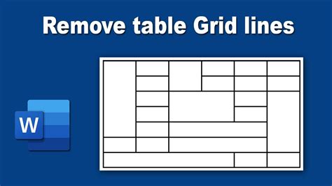 How To Add Or Remove Table Grid Lines From Word Document YouTube