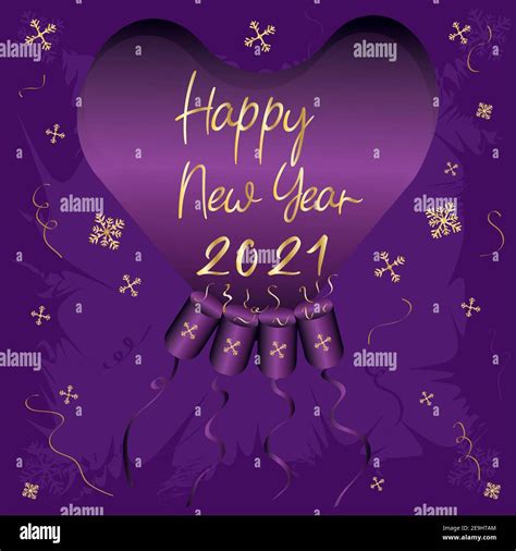 Happy New Year 2021 Card Stock Vector Image And Art Alamy