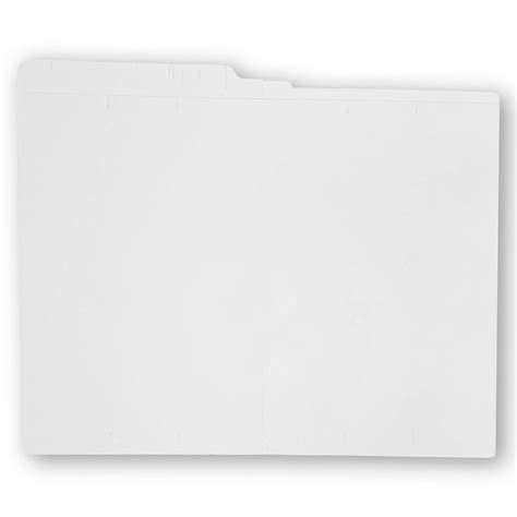 14pt White Folders Full Cut 2 Ply End Tab Legal Size Box Of 50