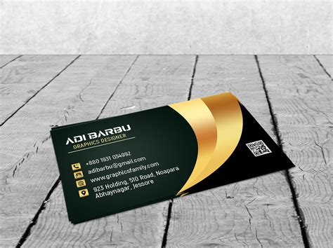 Luxury Business Card Design For Branch Manager Free psd ...